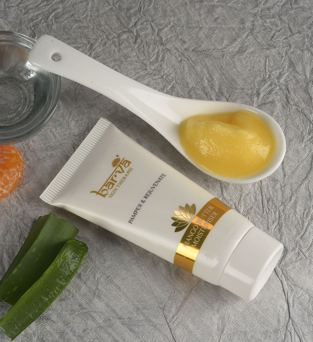 Mangobutter Feuchtigkeitscreme / Gesichtscreme mit Vitamin E und Aloe Vera | für normale bis trockene Haut