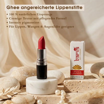 Mit natürlichem Ghee angereicherte Lippenstifte